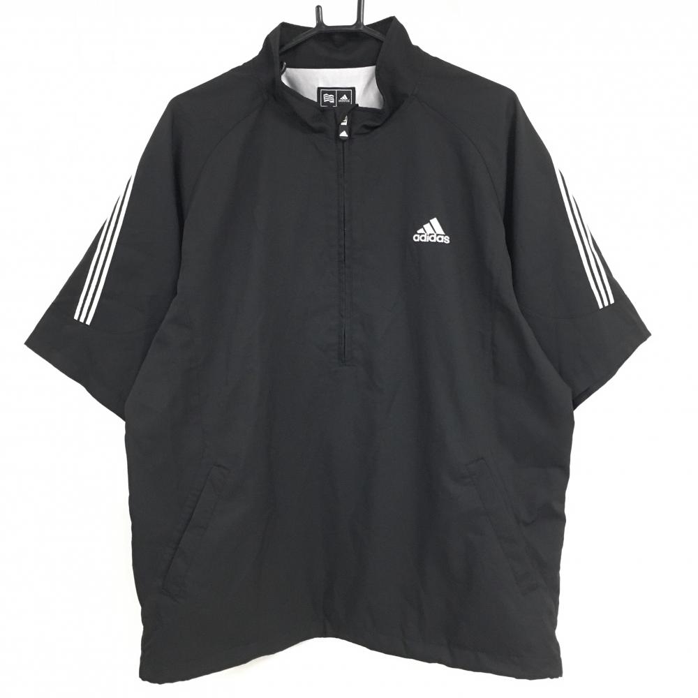 美品】アディダス スカート 黒 裾ロゴ 後ろパンチングロゴ レディース