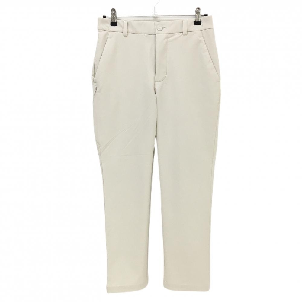 【美品】アディダス パンツ ベージュ系 後ろロゴ ストレッチ メンズ 79 ゴルフウェア 2025年モデル adidas