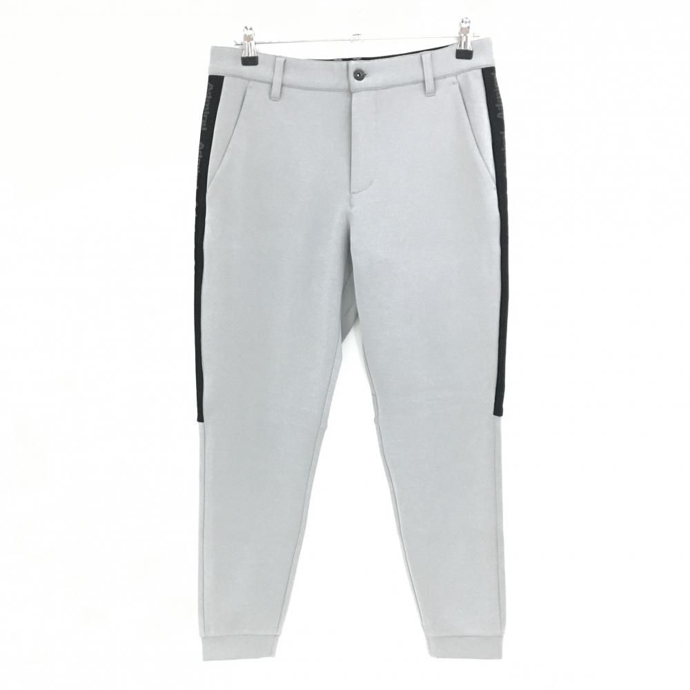 【超美品】アドミラル ジョガーパンツ グレー×黒 サイドロゴライン メンズ L ゴルフウェア Admiral