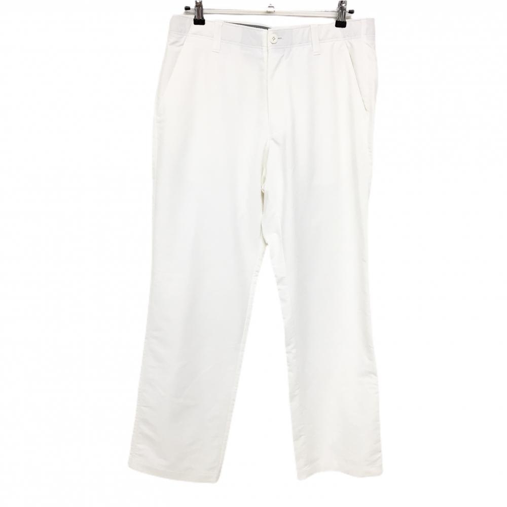 アンダーアーマー パンツ 白 シンプル バックロゴ  メンズ 88 ゴルフウェア UNDER ARMOUR