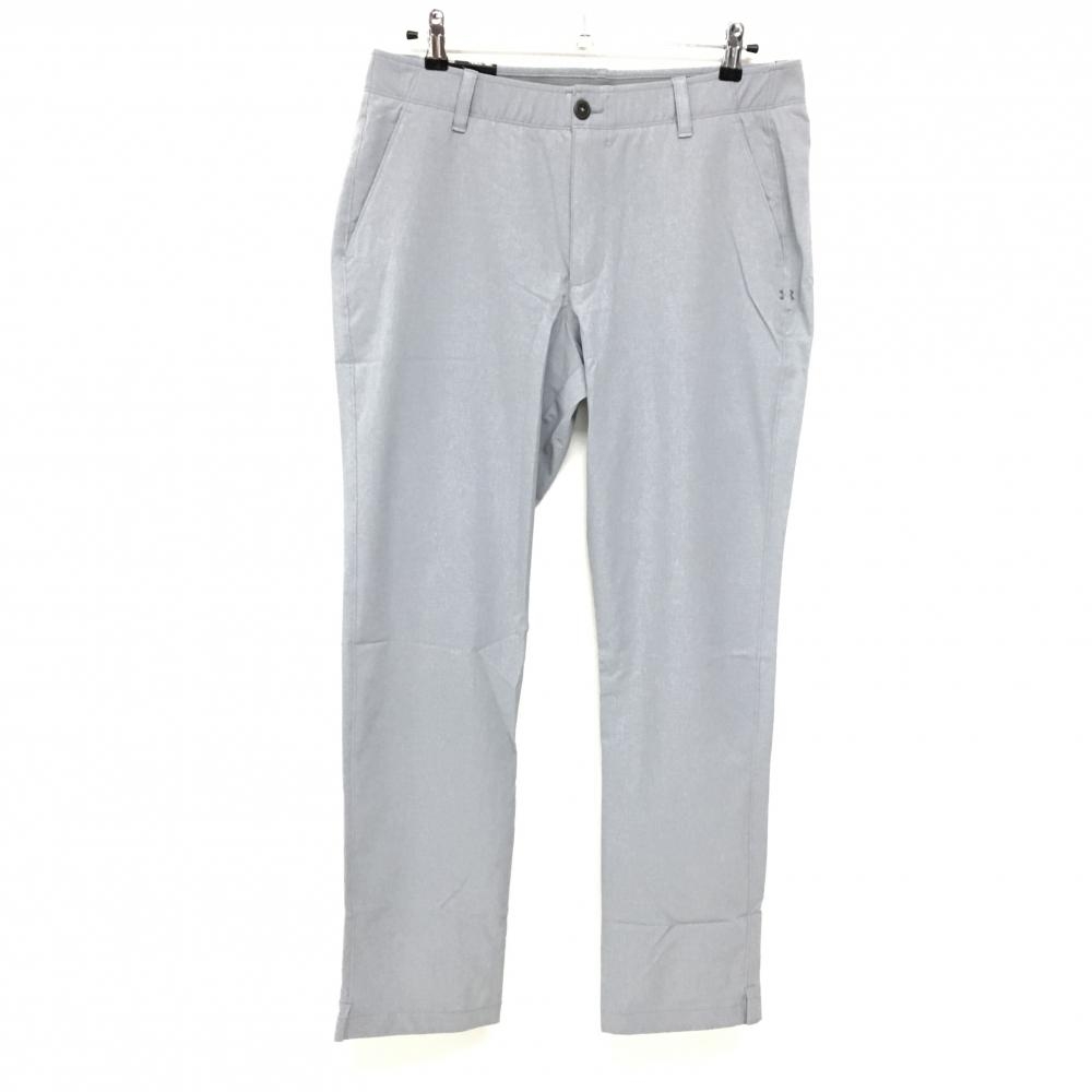 【新品】アンダーアーマー パンツ グレー メッシュ調  メンズ 34/36 ゴルフウェア UNDER ARMOUR
