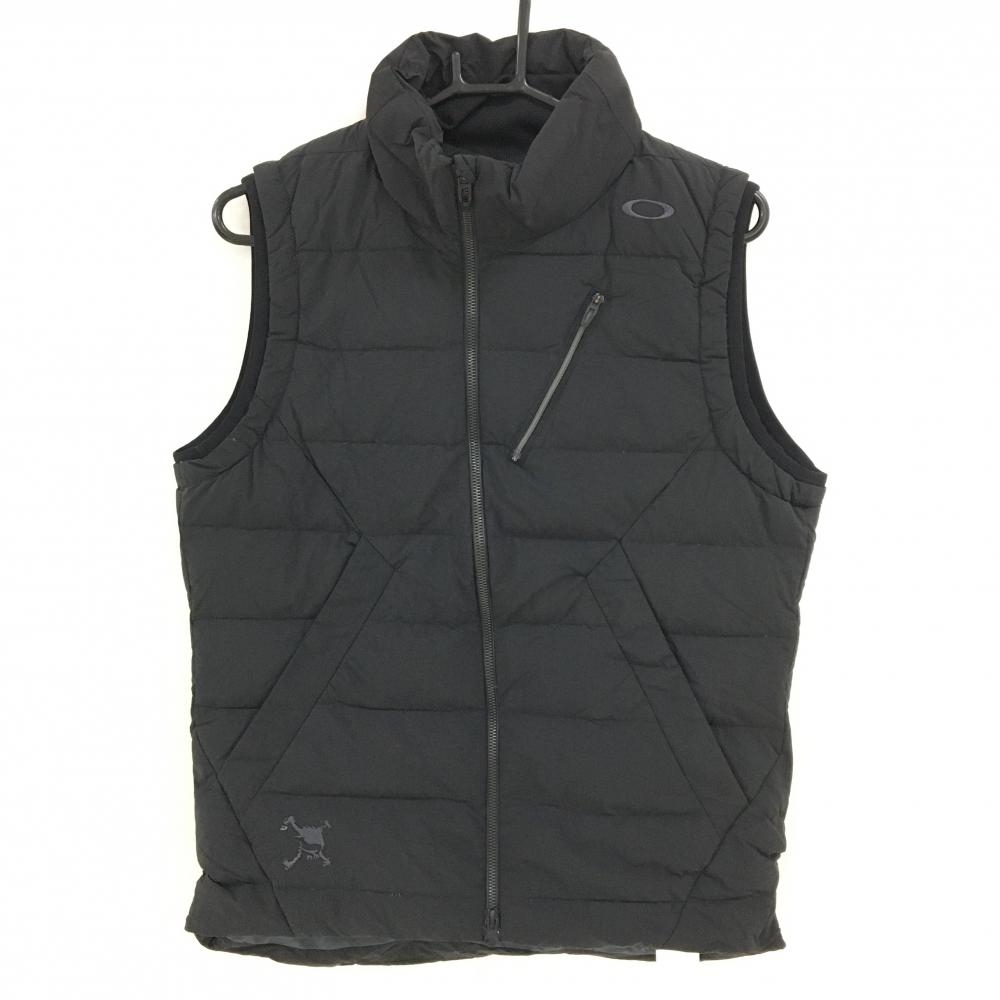 【新品】オークリー ダウンベスト 黒 撥水 防風 軽量 メンズ M ゴルフウェア Oakley