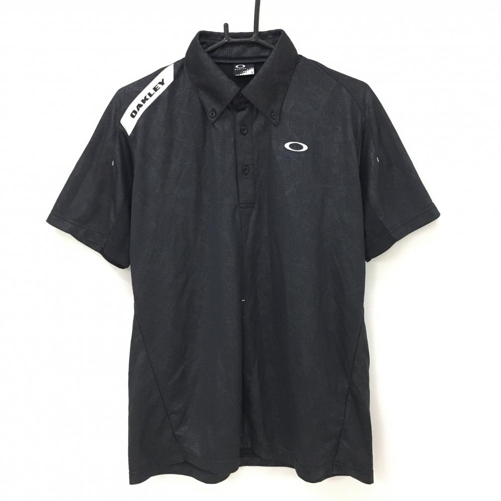 OAKLEY　ゴルフウェア　ポロシャツ　半袖　ブラック　ロゴ　刺繍　ボタンダウン 楽天市場】オークリー 半袖 ポロシャツ ボタンダウンシャツ