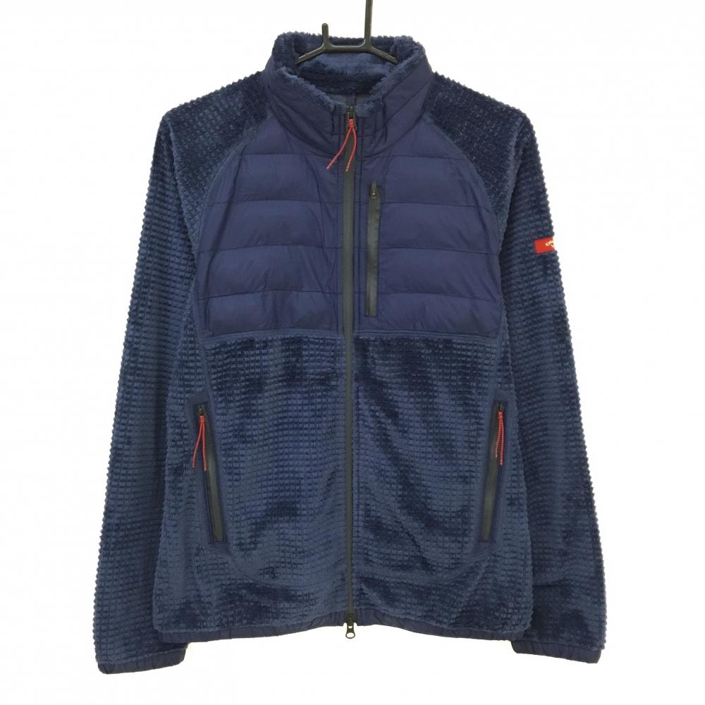 【美品】キャロウェイ レッドレーベル ジャケット ネイビー 起毛 前身頃上部中綿 メンズ M ゴルフウェア Callaway
