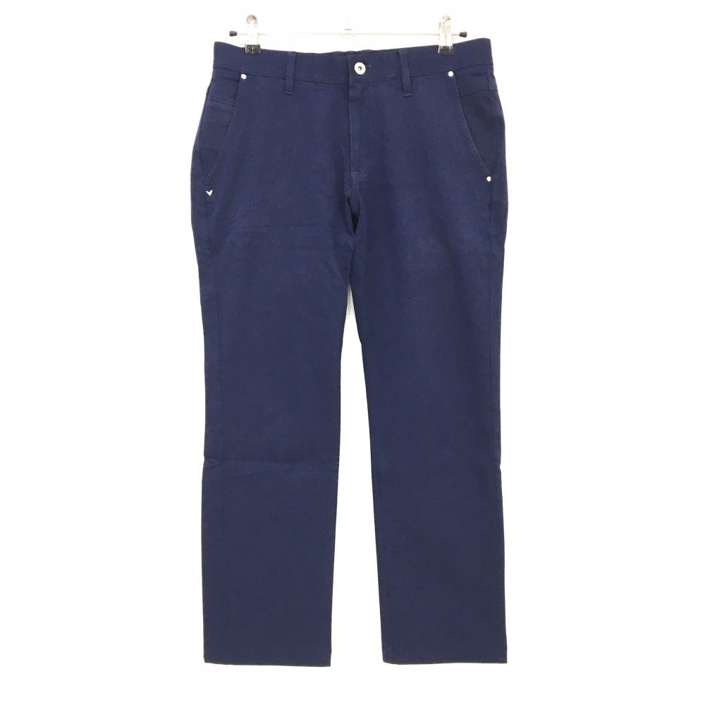 キャロウェイ パンツ ネイビー ストレッチ ヒップ刺しゅう メンズ L ゴルフウェア Callaway