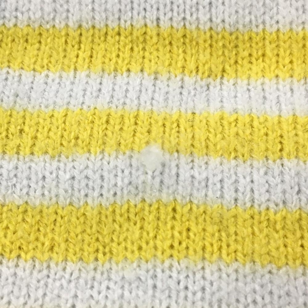 ジャックバニー セーター ダークグリーン×白 前面英字編み込み柄