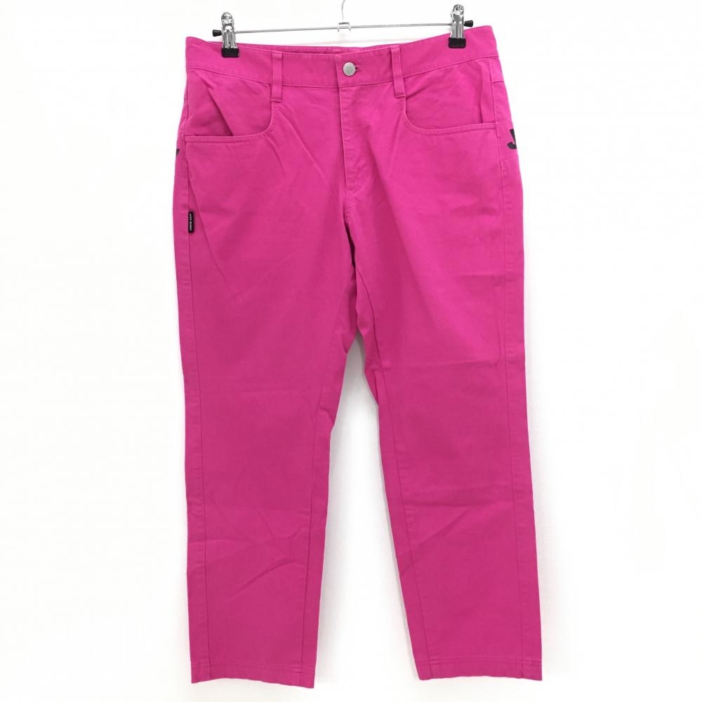 ジャックバニー パンツ ピンク×黒 後ろロゴプリント ストレッチ  メンズ 5(L) ゴルフウェア Jack Bunny