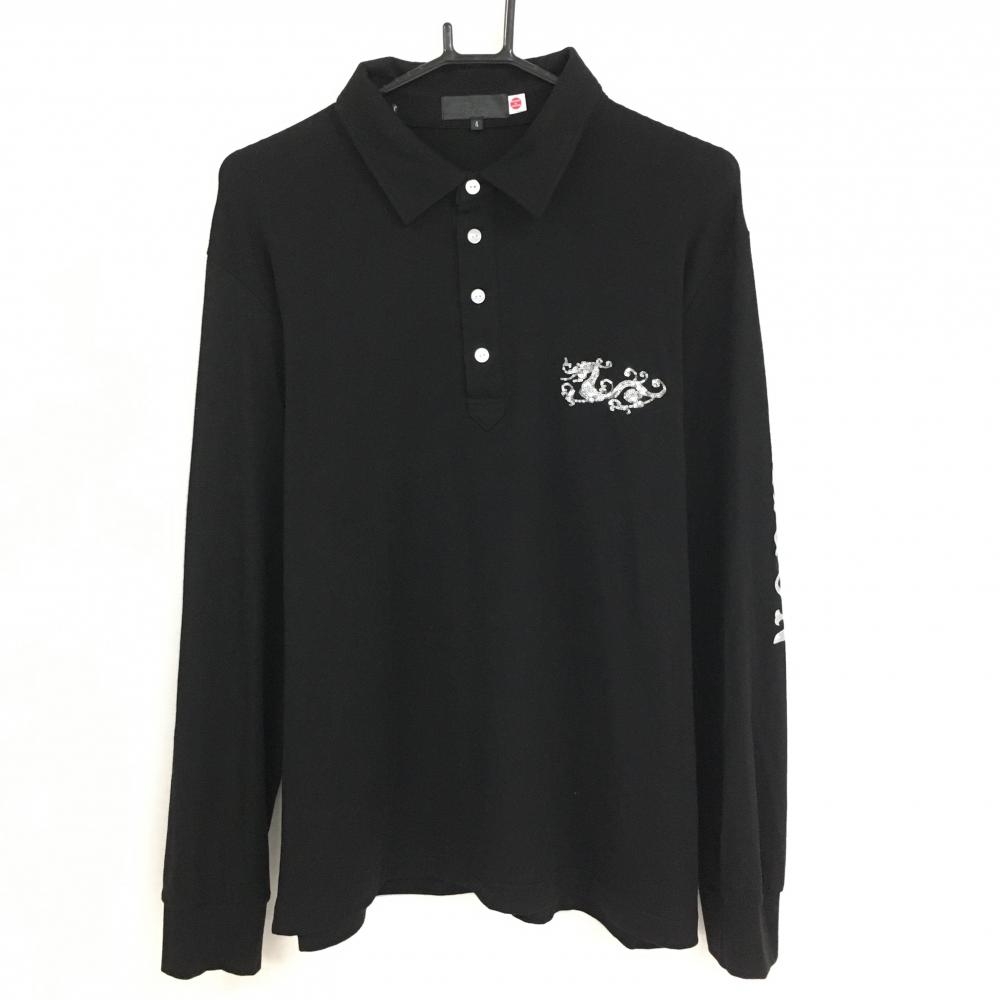 キャプテンズヘルム ゴルフ ミリタリー ポロ シャツ黒 Mサイズ Cph