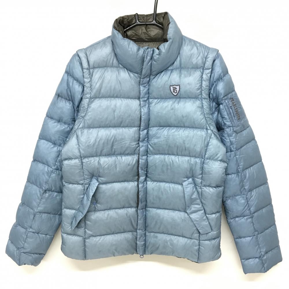 美品 BEAMS GOLF 2way ダウンジャケット ゴルフ M ワッペン 美品 BEAMS GOLF 2way ダウンジャケット ゴルフ M ワッペン ブルー系