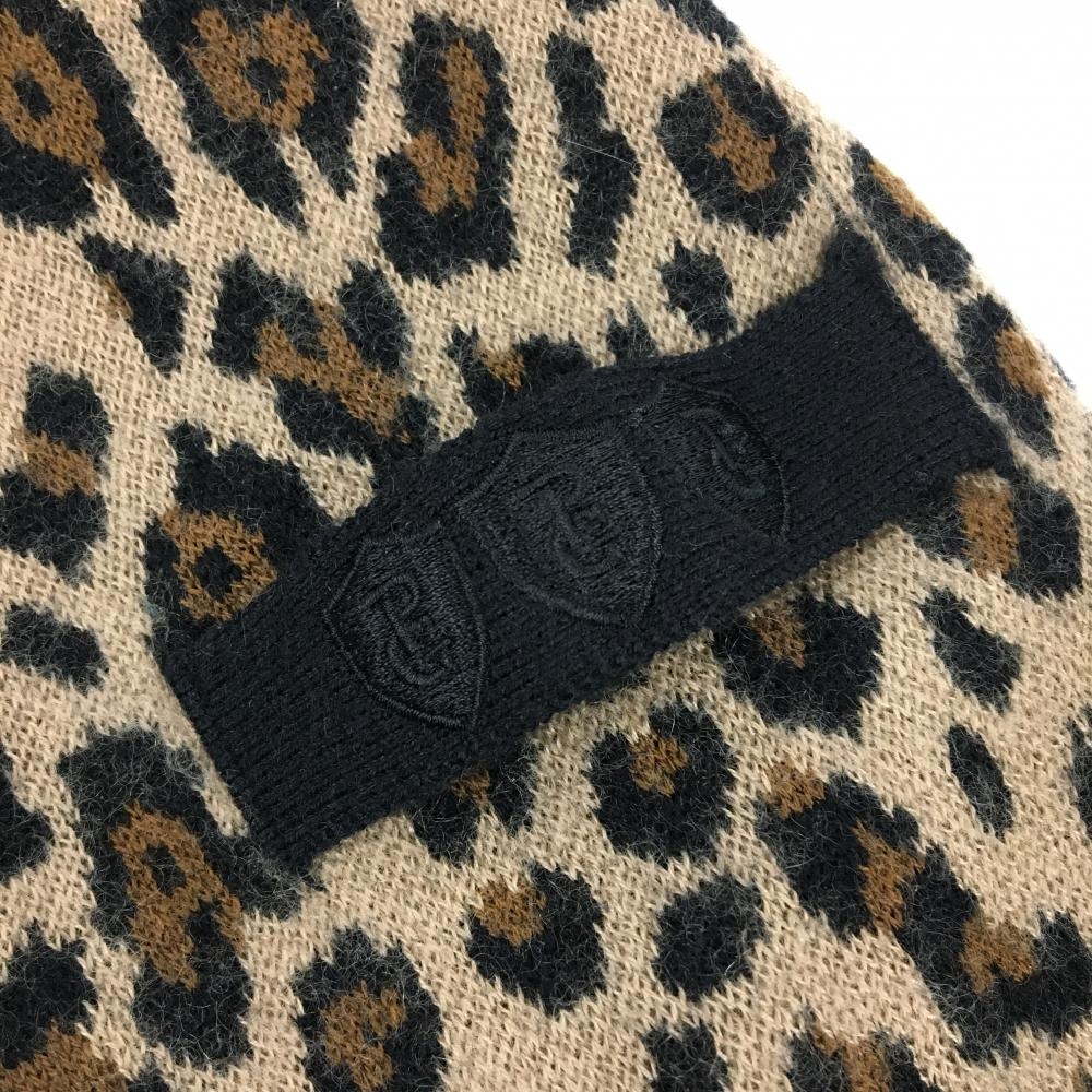 PEARLY GATES レオパード柄セーター 9号 セール・アウトレット】カシミヤ レオパード柄 ダブルジャカード