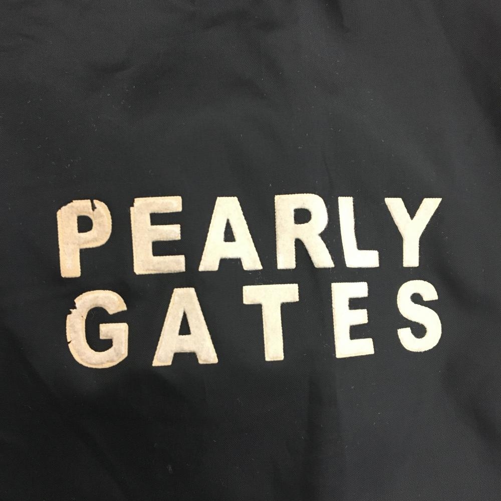 パーリーゲイツ スニード 黒 フロッキーロゴ 蓄熱裏地 ブルゾン メンズ