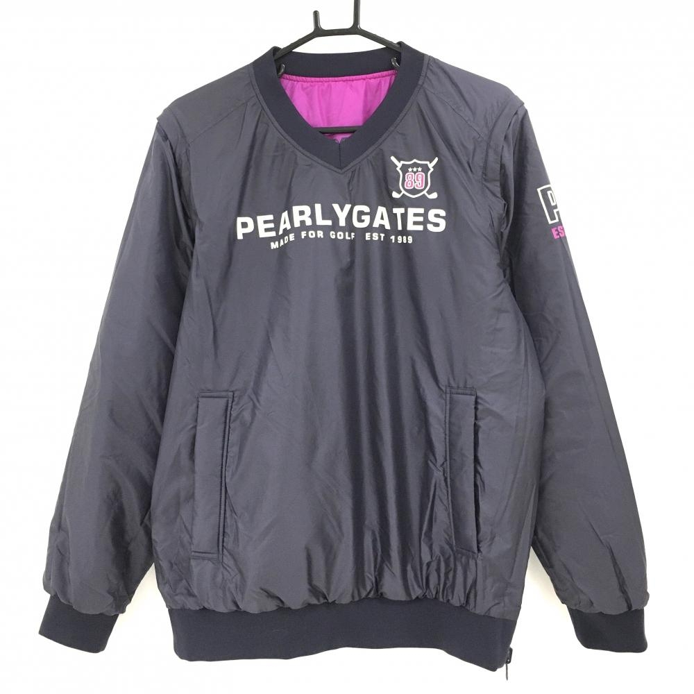 美品】パーリーゲイツ 4WAY中綿リバーシブルスニード パープル