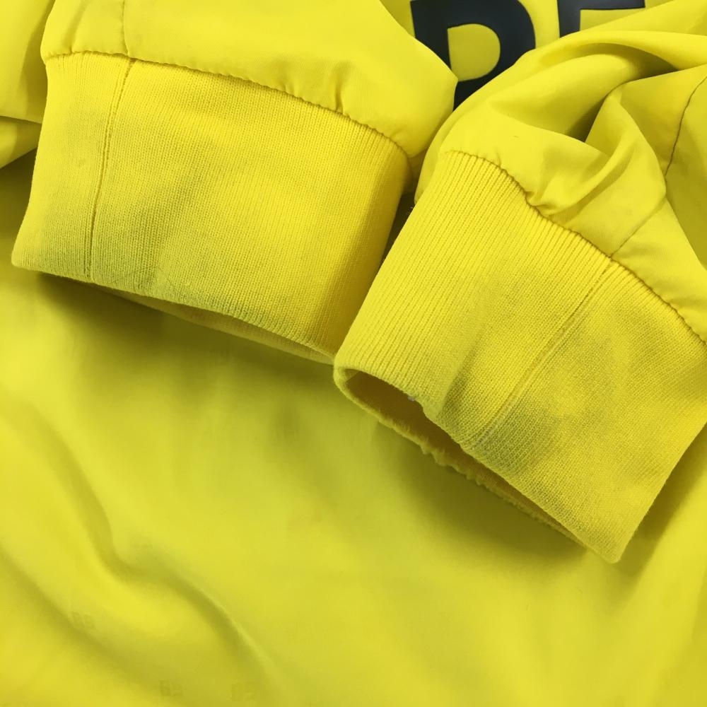 パーリーゲイツ ツインスニード 保温/防寒 メンズ ブルゾン 黄 紺　サイズ5 パーリーゲイツ ツインスニード イエロー ロゴ地模様 ロゴネイビー