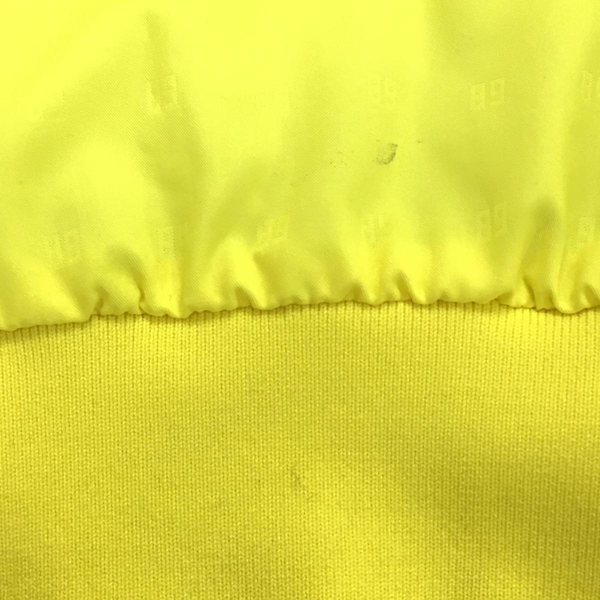 パーリーゲイツ ツインスニード イエロー ロゴ地模様 ロゴネイビー