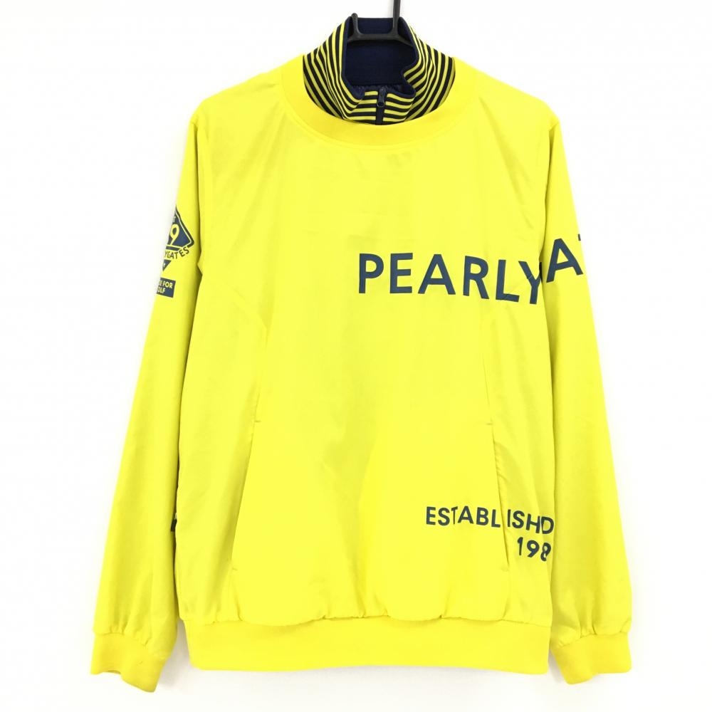 パーリーゲイツ ツインスニード イエロー×ネイビー 数字柄地模様 蓄熱