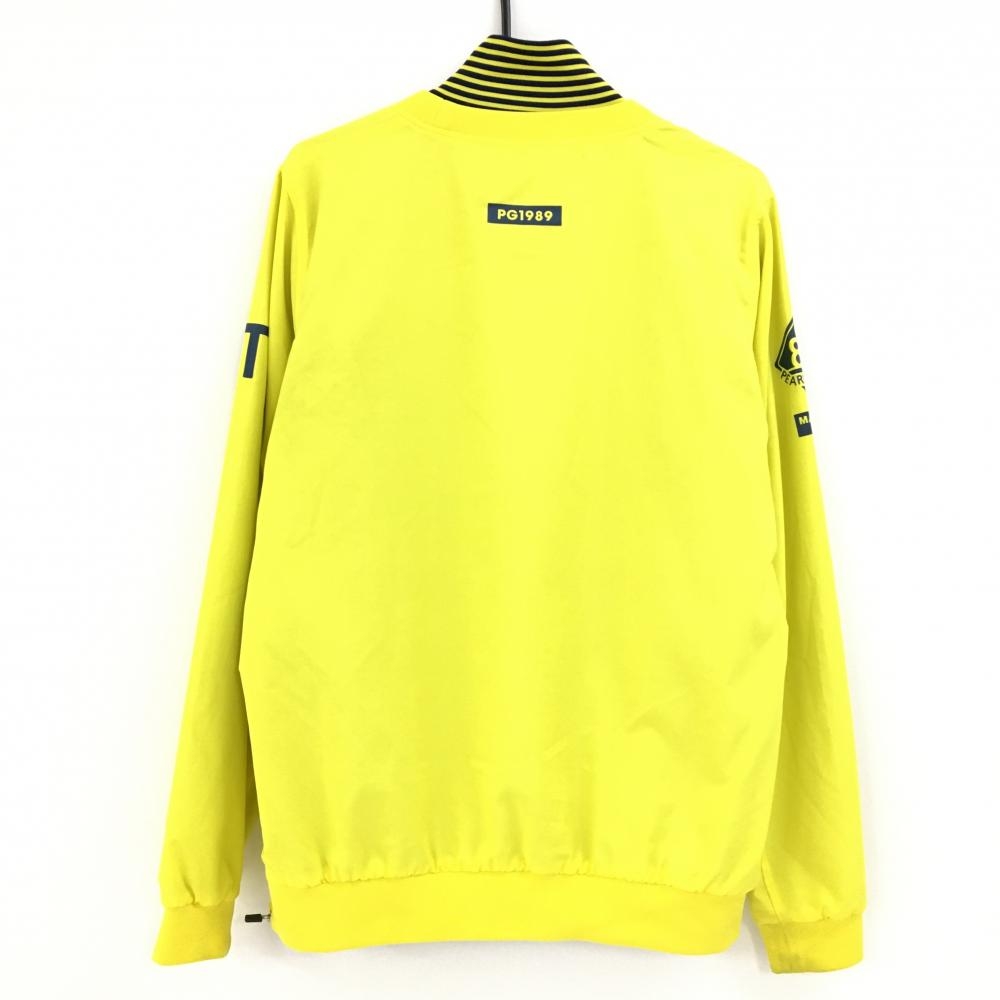 パーリーゲイツ ツインスニード イエロー×ネイビー 数字柄地模様 蓄熱