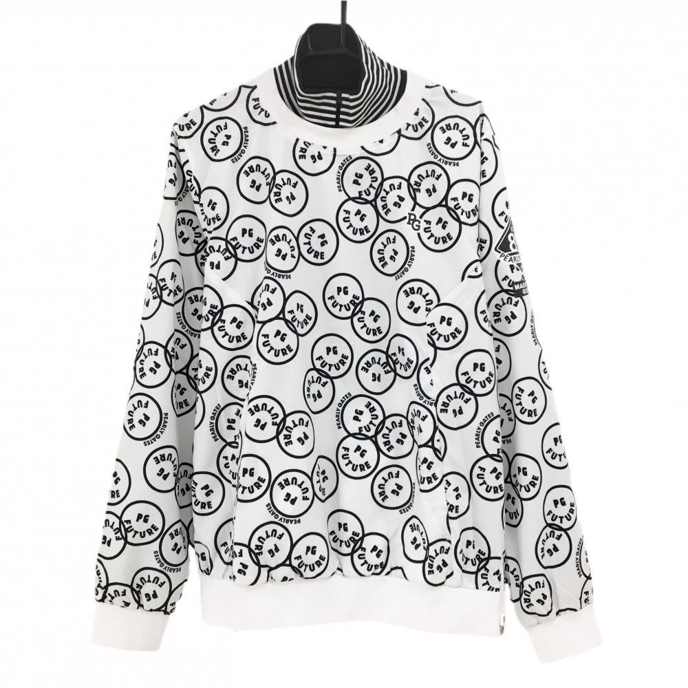 極美品　パーリーゲイツ　蓄熱裏地　スニード　スマイル　ニコ　PG　白　柄　L PEARLY GATES 【超美品】パーリーゲイツ ハーフパンツ 白×黒 ロゴ総柄