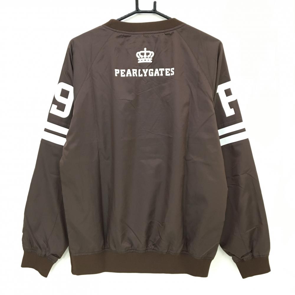 超美品】パーリーゲイツ スニード ブラウン×白 蓄熱裏地 フロッキー