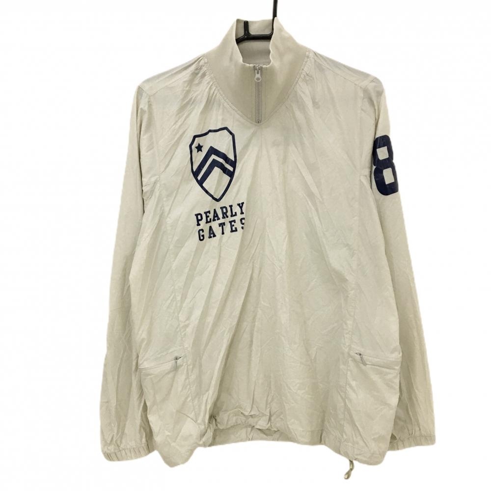 美品】パーリーゲイツ ツインスニード ライトグレー系×ネイビー 蓄熱