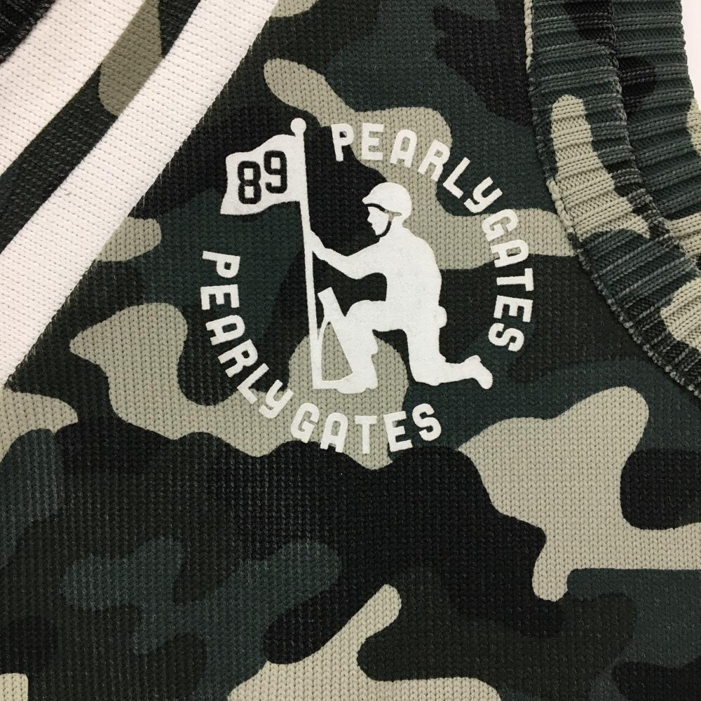 PEARLY GATES パーリーゲイツ ベスト 迷彩柄 カーキ系 4 [240101215217