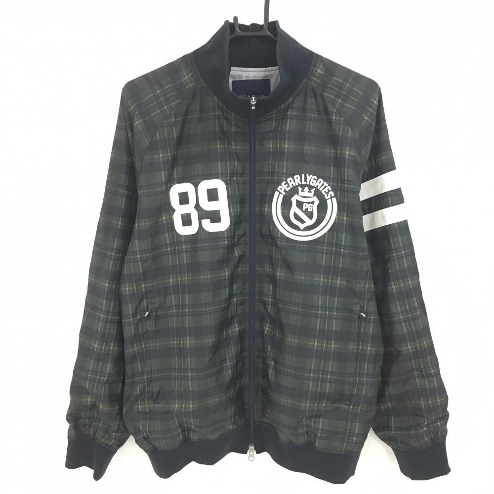 PEARLY GATES パーリーゲイツ ニット カーディガン 柄切替 ホワイト系