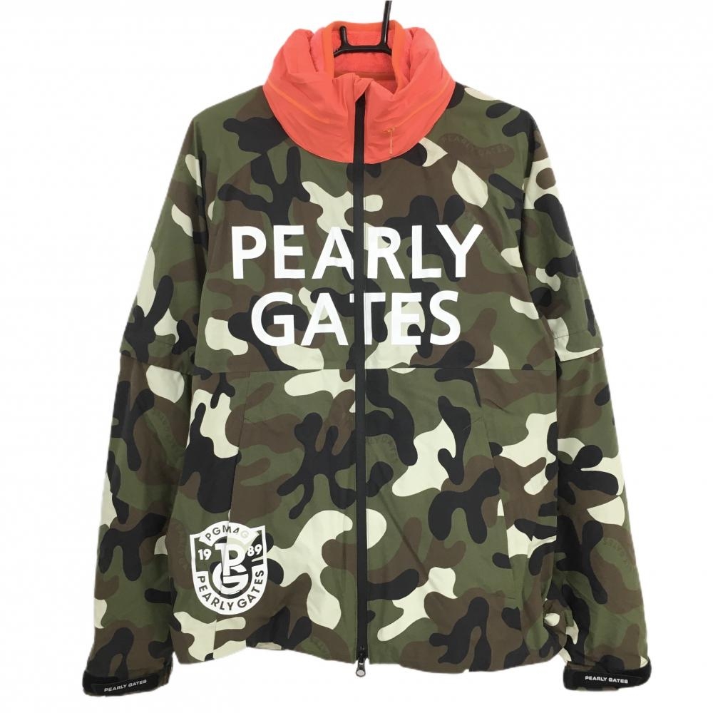 ★パーリーゲイツフリースライナー付きウィンドジャケット5★ 超美品パーリーゲイツ フリースライナー付ナイロンジャケット ダーク