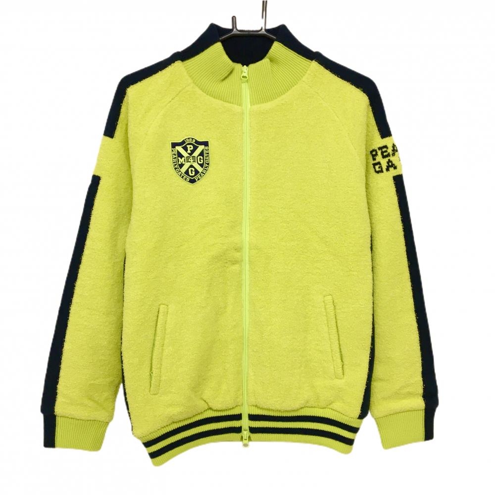 パーリーゲイツ　グリーンイエローカシミア　ディアプレックスセーター パーリーゲイツ グリーン ディアプレックス はニットブルゾン