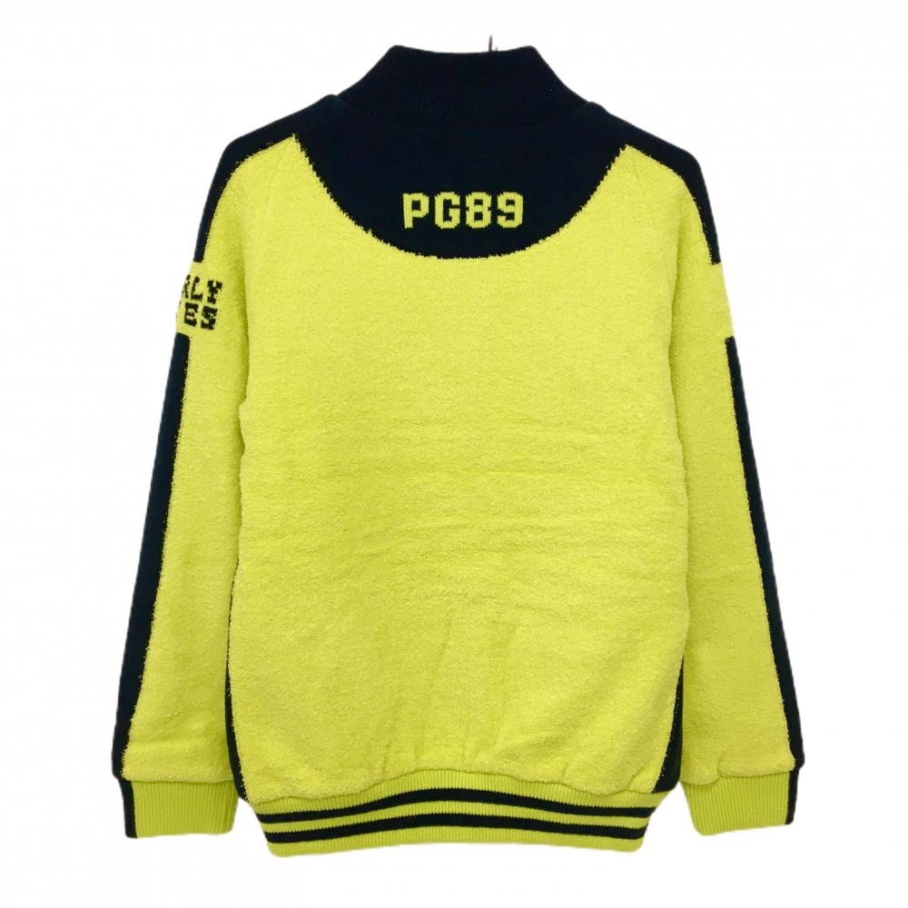 パーリーゲイツ　グリーンイエローカシミア　ディアプレックスセーター パーリーゲイツ グリーン ディアプレックス はニットブルゾン