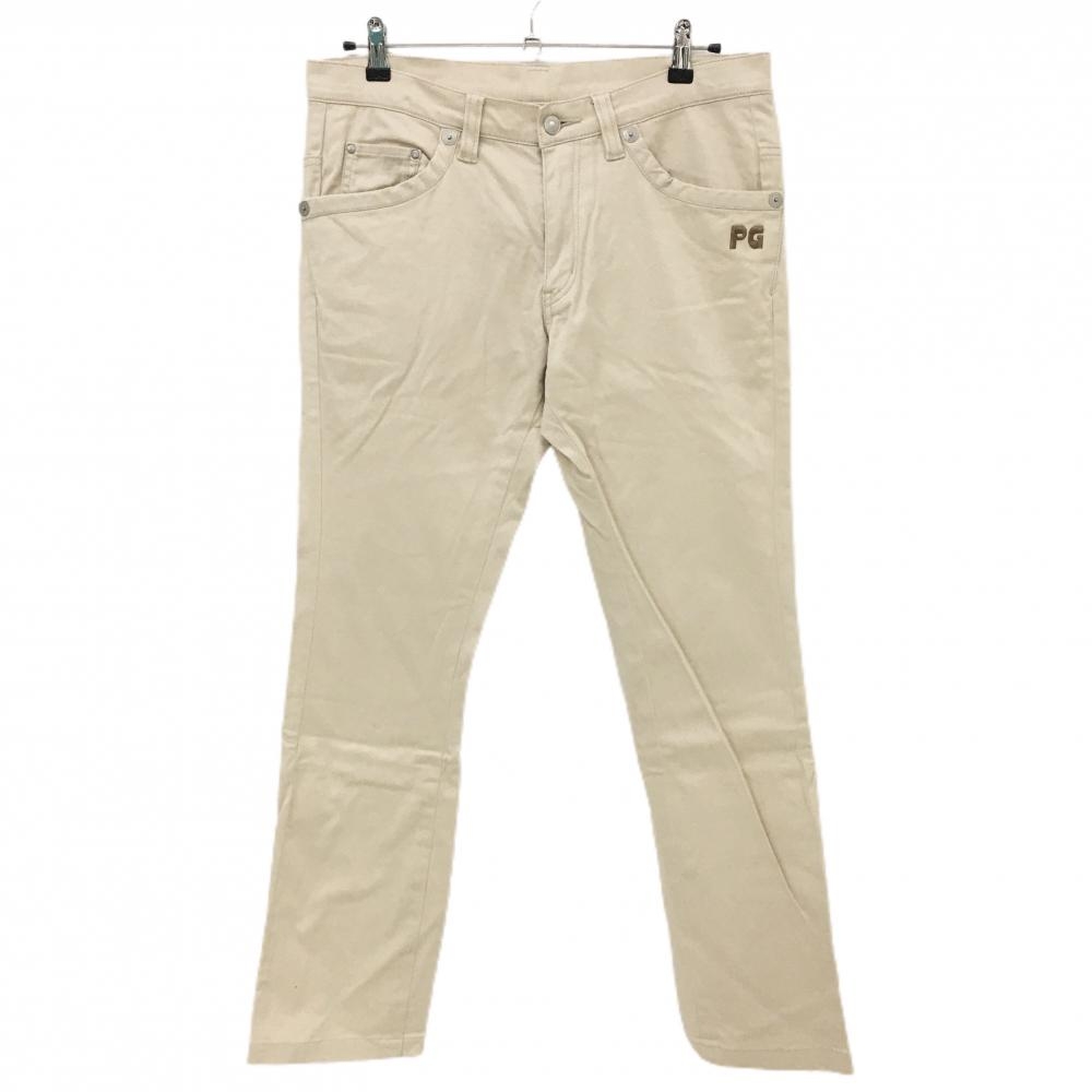 パーリーゲイツ パンツ ライトベージュ ロゴブラウン ストレッチ メンズ 5(L) ゴルフウェア PEARLY GATES 画像