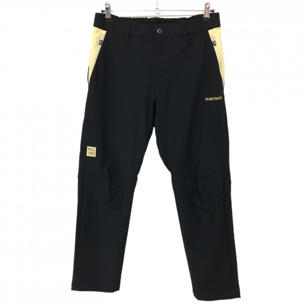 PEARLY GATES パーリーゲイツ パンツ ベージュ×黒 レオパード 裏起毛