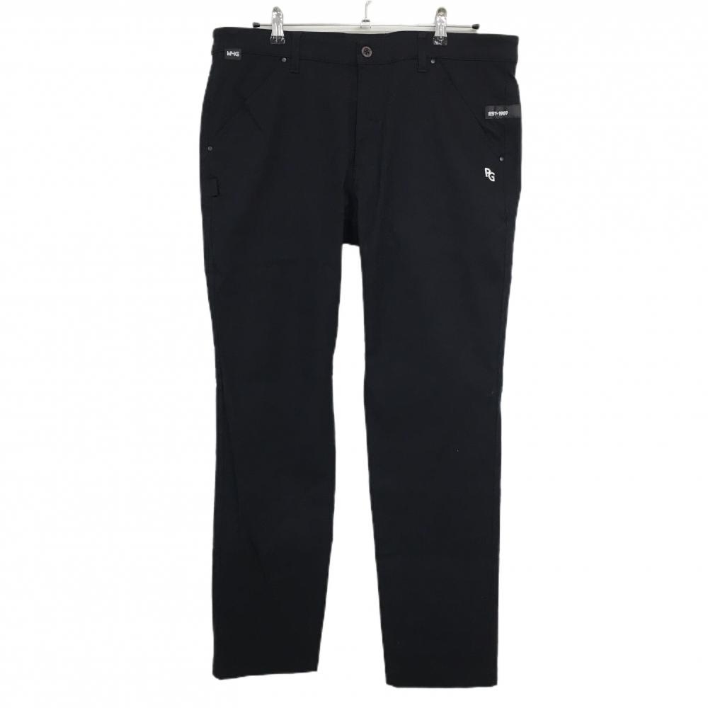 【超美品】パーリーゲイツ パンツ ネイビー 織生地 ストレッチ メンズ 7(2XL) ゴルフウェア 2024年モデル 大きいサイズ PEARLY GATES