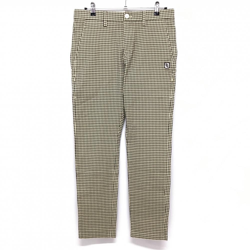 パーリーゲイツ パンツ ベージュ×黒×ブラウン 千鳥格子  メンズ 5(L) ゴルフウェア PEARLY GATES