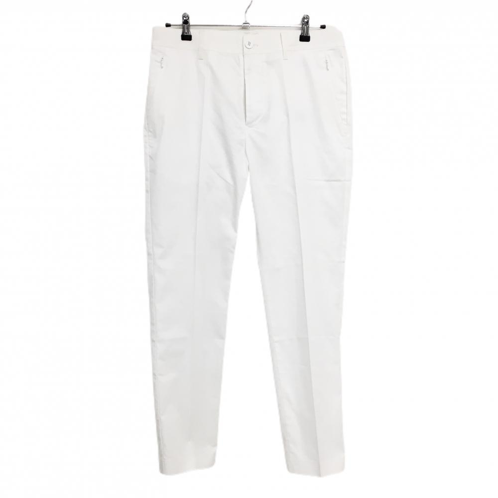 美品】PGGパーリーゲイツ パンツ 白 無地 薄手 メンズ 5(L) ゴルフ