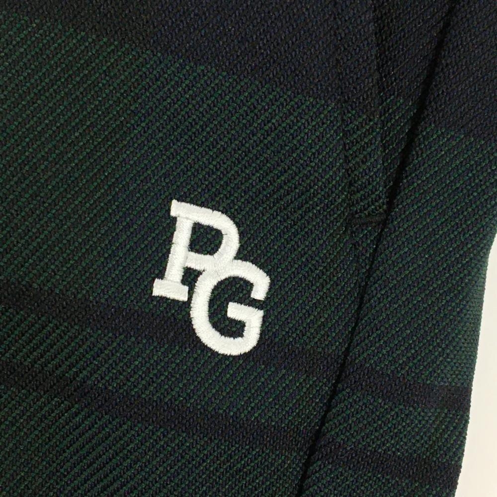 新品】パーリーゲイツ パンツ グリーン×ネイビー チェック ストレッチ