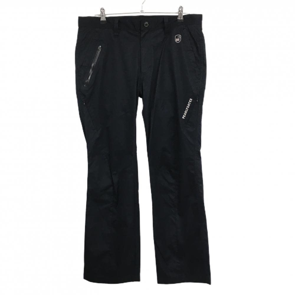 【超美品】パーリーゲイツ パンツ ダークネイビー 複数ポケット ロゴライトグレー メンズ 6(XL) ゴルフウェア PEARLY GATES