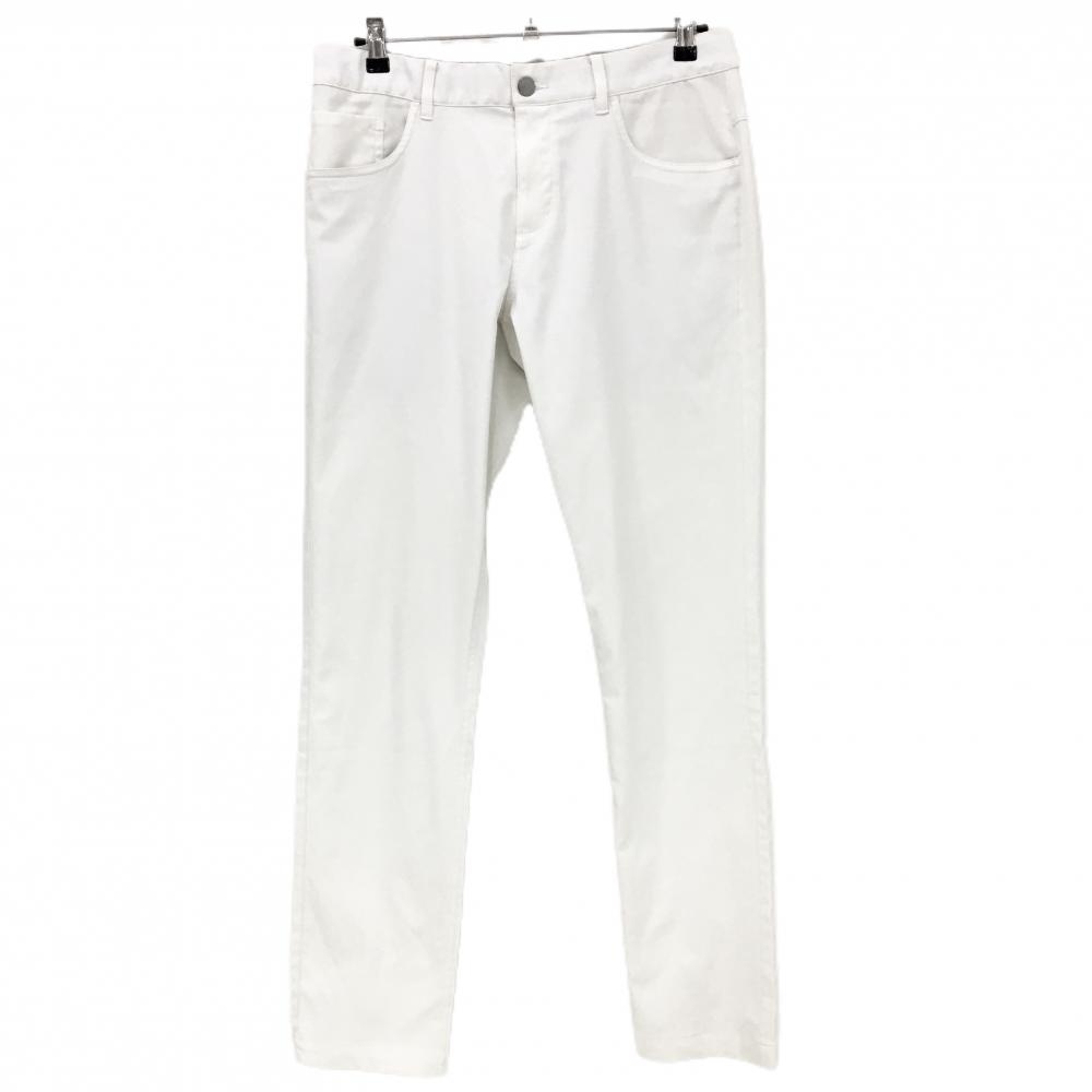 プーマ パンツ 白 無地 シリコンロゴ メンズ L ゴルフウェア PUMA