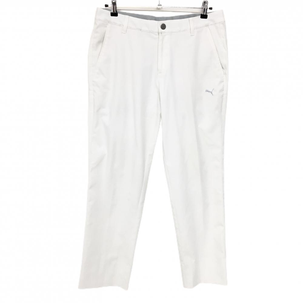 プーマ パンツ 白 ロゴ刺しゅう  メンズ L ゴルフウェア PUMA