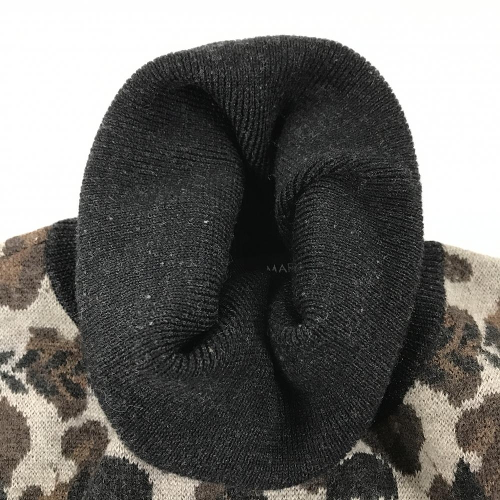 マークアンドロナ　ゴルフ　スカル　レオパード セーター　タートルネック MARK&LONA ゴルフ スカル レオパード セーター タートルネック - メルカリ