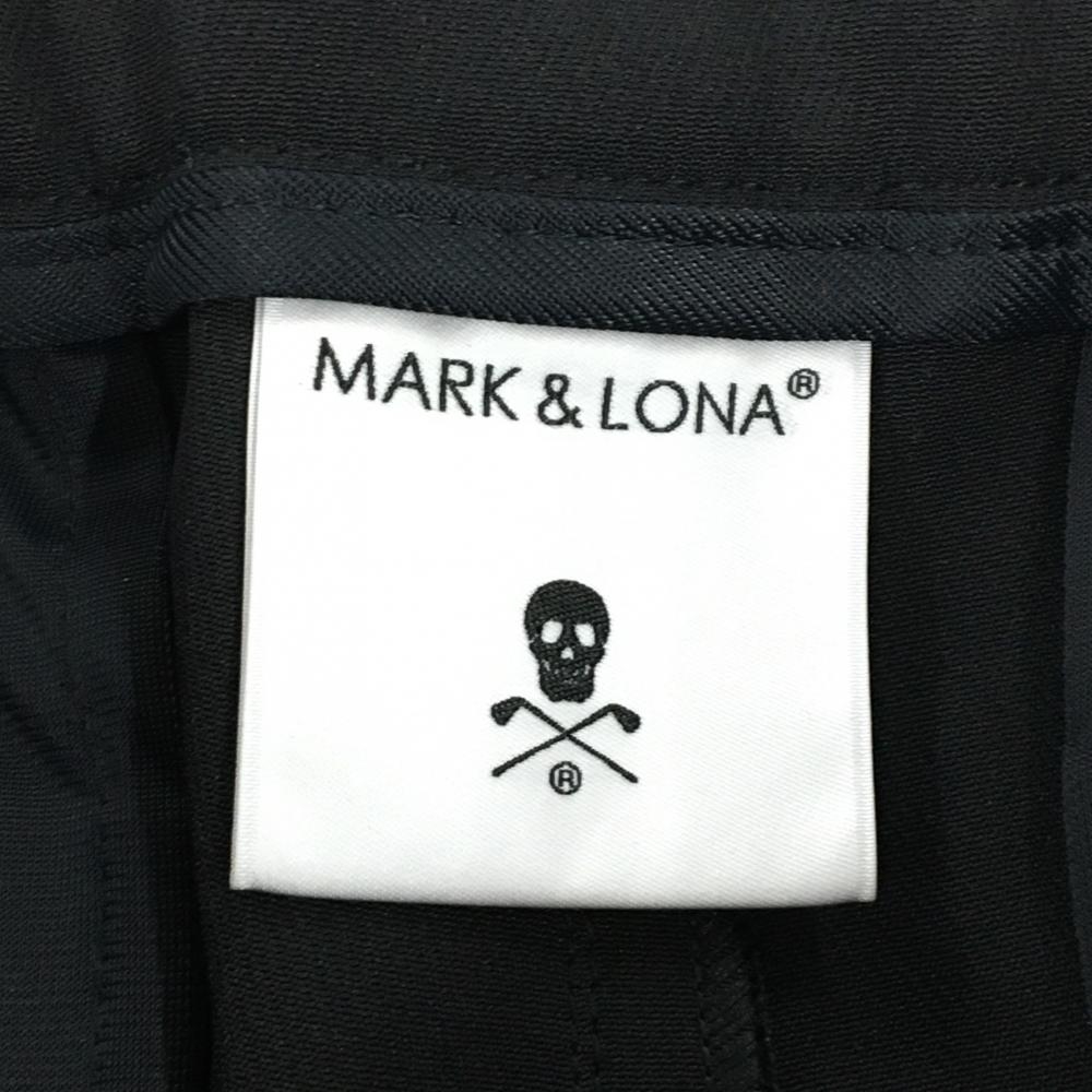 超美品】マークアンドロナ パンツ 黒×ピンク スカル チェーンプリント