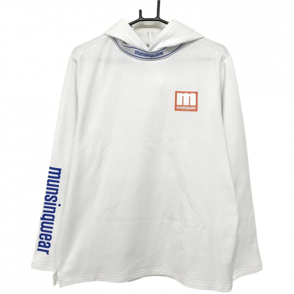 デサントゴルフ】美品 ジップパーカー グレー ビックロゴ Oサイズ