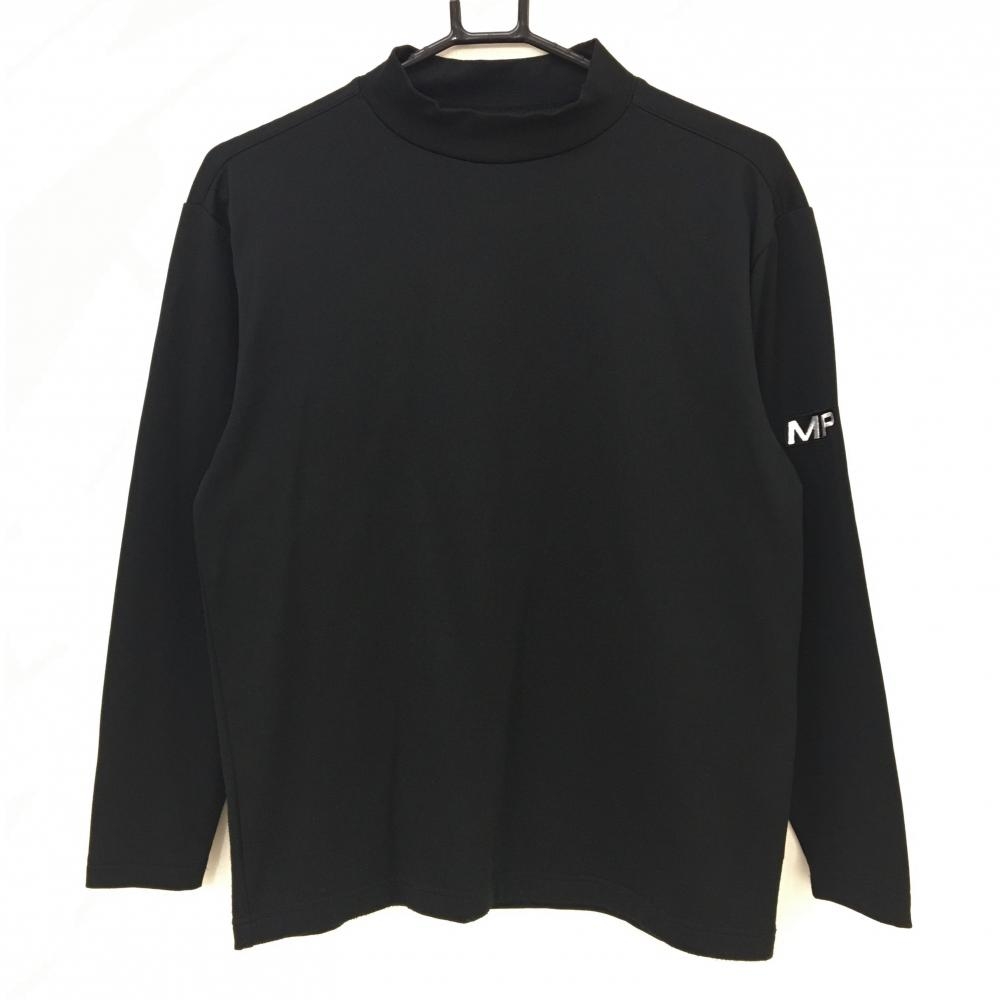 ミズノ 長袖ハイネックシャツ 黒 裏起毛 BREATH THERMO インナー メンズ M ゴルフウェア MIZUNO