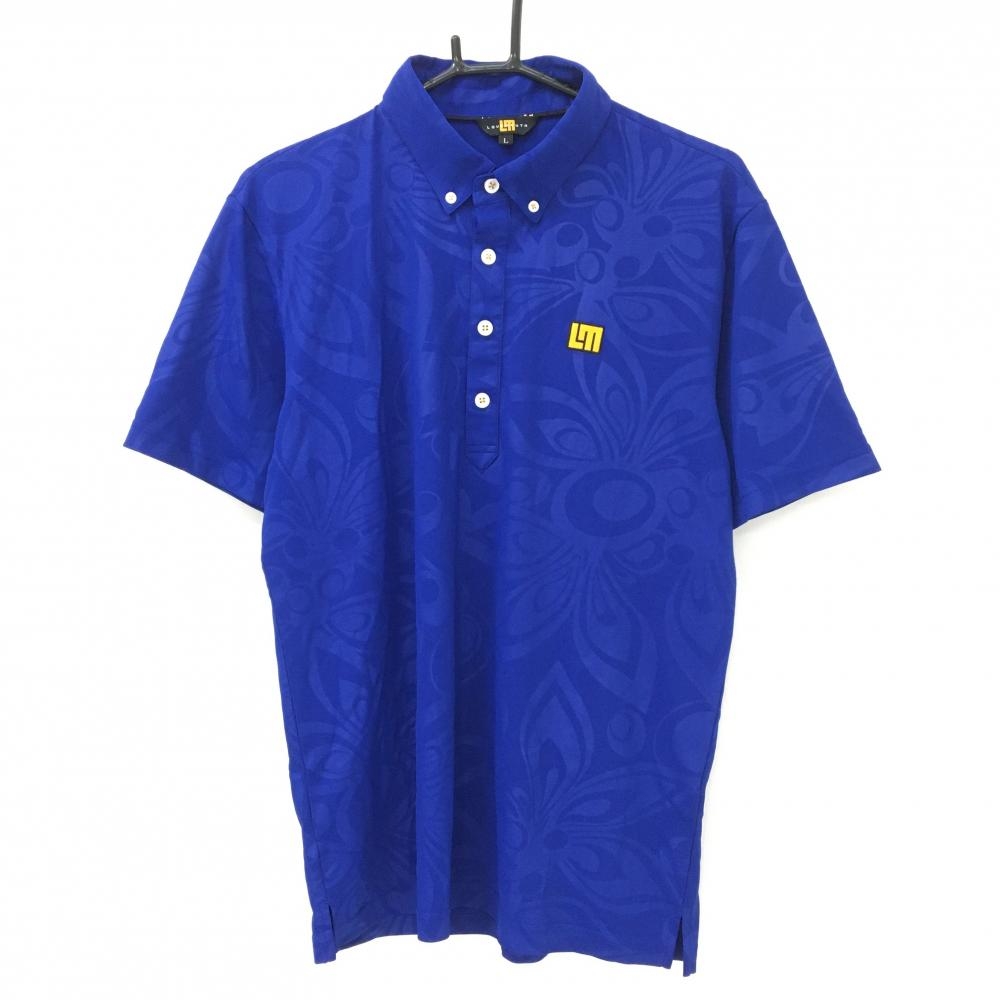 新品未使用　CHERVO ネイビー ポロシャツ サイズ46 セール】 【吸水速乾】市松ジャカード×カノコポロシャツ