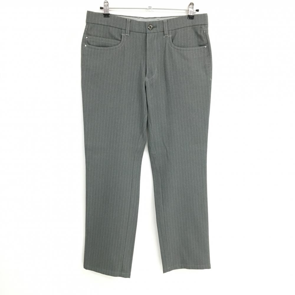 【超美品】ランバンスポール パンツ グレー ストライプ メンズ 85 ゴルフウェア LANVIN SPORT
