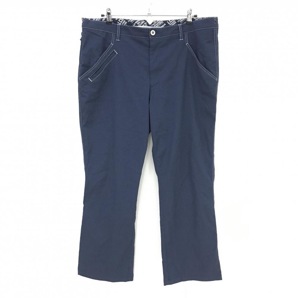 ルコックゴルフ パンツ ネイビー×白 ステッチ ロゴ刺しゅう ストレッチ メンズ 100 ゴルフウェア 大きいサイズ le coq sportif