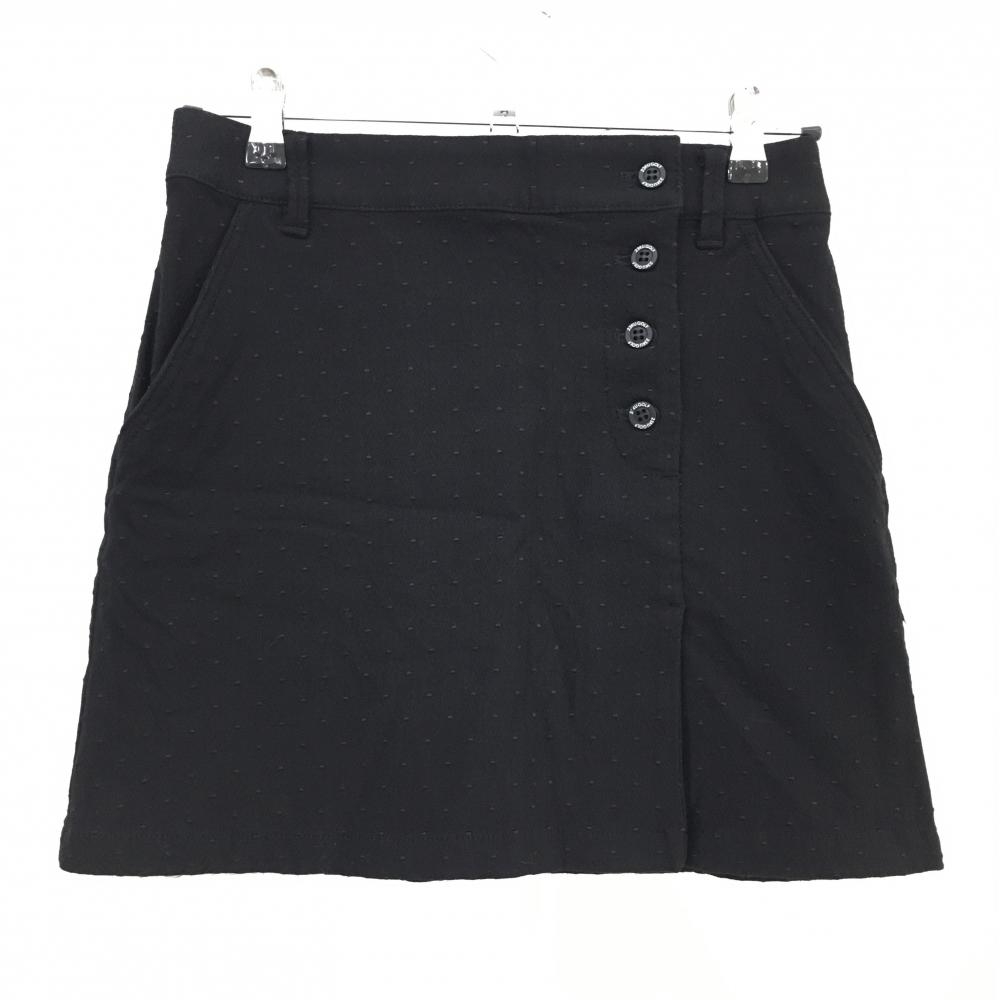 【超美品】23区ゴルフ スカート 黒 地模様  レディース 64 ゴルフウェア 23区