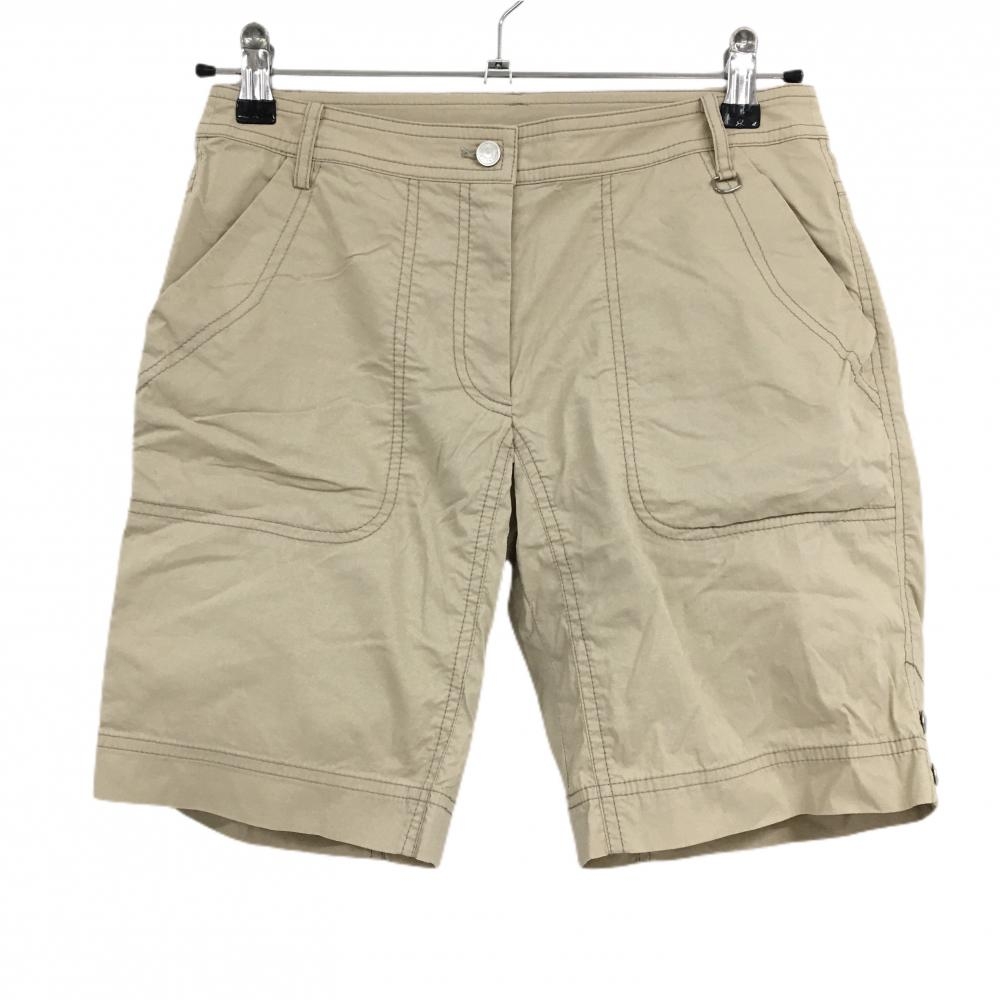 【美品】アダバット ショートパンツ ベージュ ストレッチ  レディース 38(M) ゴルフウェア adabat