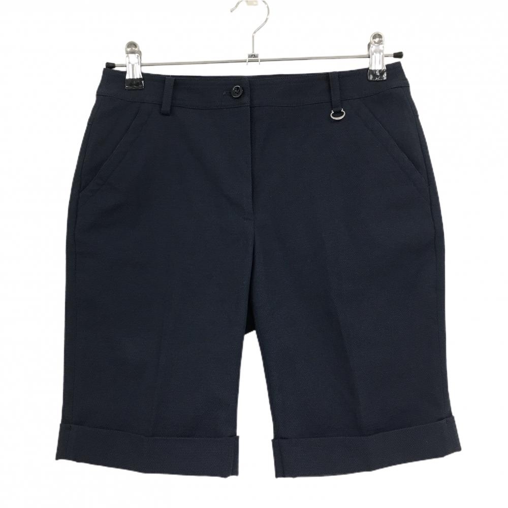 【超美品】アダバット ショートパンツ ネイビー ストレッチ  レディース 36(S) ゴルフウェア adabat