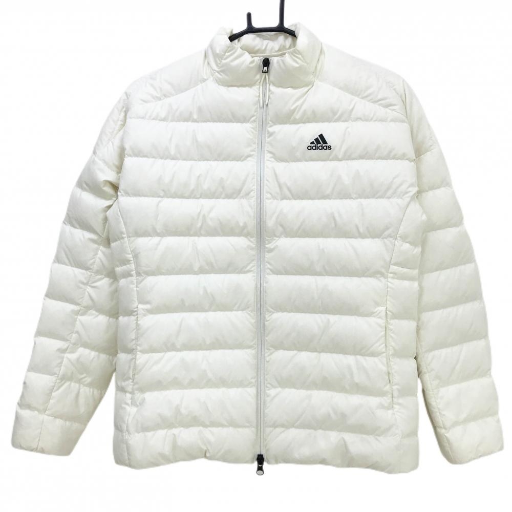 【超美品❣️】ニューバランスゴルフ 2WAY中綿ジャケット 白　ロゴ総柄 超美品❣️】ニューバランスゴルフ 2WAY中綿ジャケット 白 ロゴ