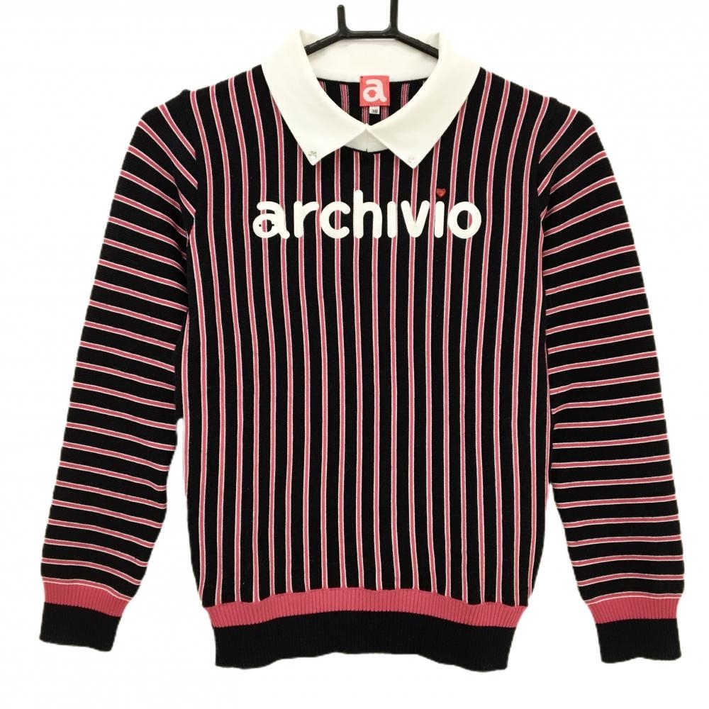 新品未使用 アルチビオ archivio フリンジ ブルゾン ニット ロゴ M archivio（アルチビオ） 2025年秋冬モデル archivio A518102