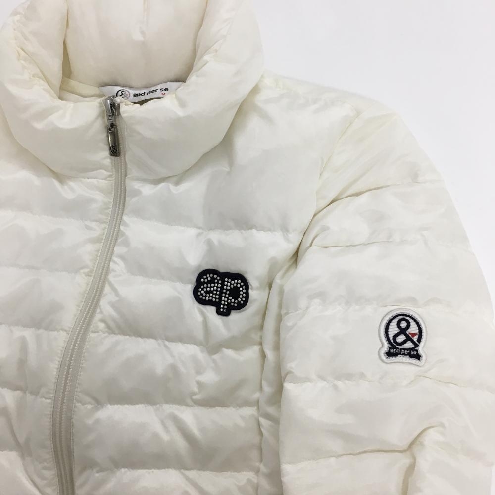 ⭐︎新品⭐︎ and per se アンパスィ　レディース　ダウンジャケット　M ⭐︎新品⭐︎ and per se アンパスィ レディース ダウン